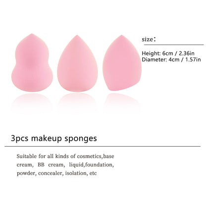 Pink Blue Gradient Makeup Brushes and Makeup Sponges Set Makeup Brushes Set Natural Synthetic Eye Shadow Foundation Make-Up Brush Set Professional Makeup Brush and Tool Accessories………